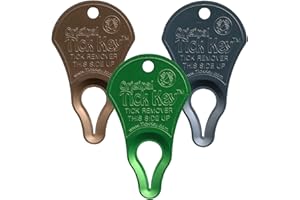 The Original Tick Key -Tick Detaching Device - Portable, Safe and Highly Effective Tick Detaching Tool - 3 Pack (Earth)