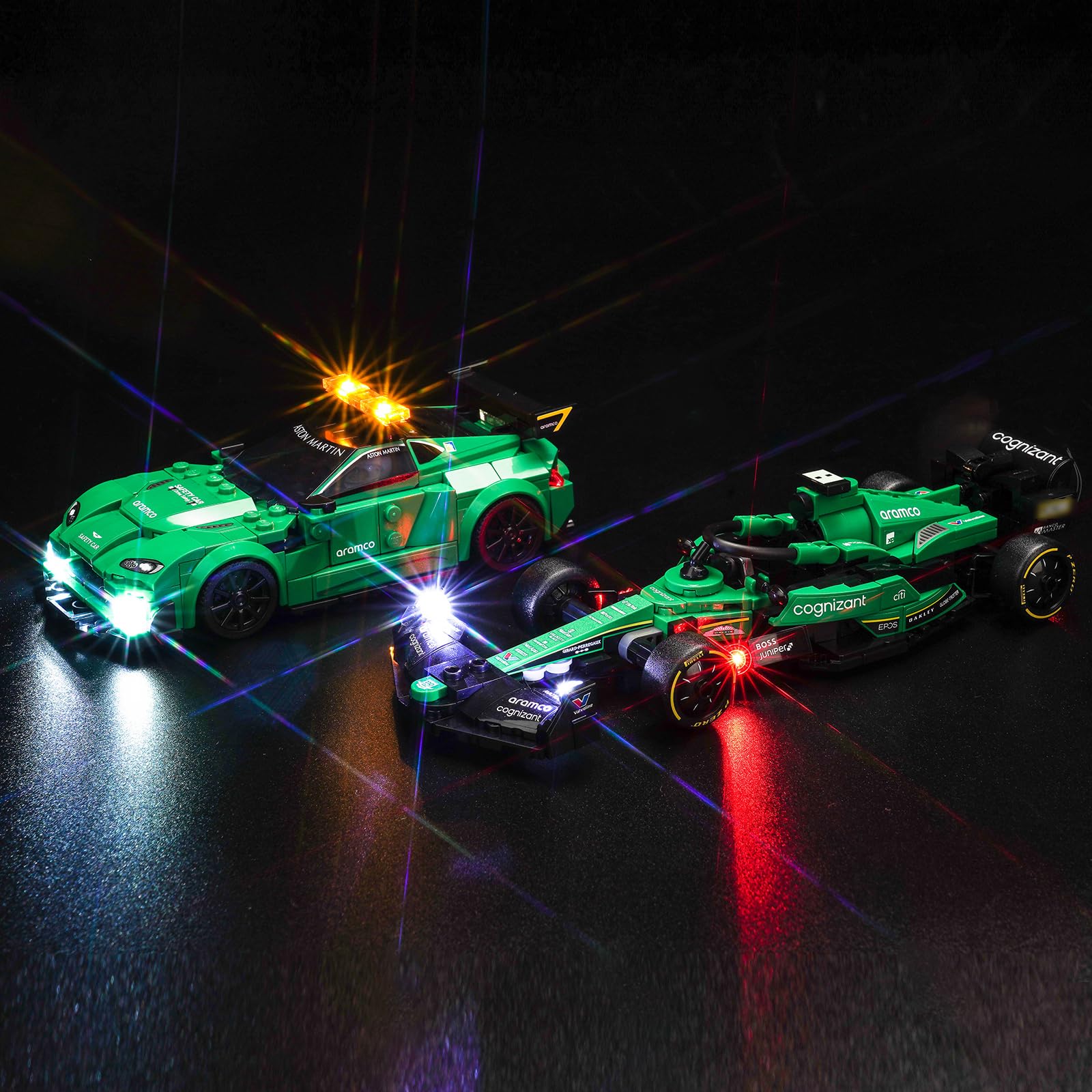 Led Light Set for Lego Aston Martin Safety Car & AMR23 (No Lego), Decoration Lighting Set for Lego 76925 Aston Martin Safety Car & AMR23 Creative Toys — image 1