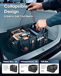 HOTOR Trunk Organizer - Car Organizer, Foldable