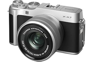 Fujifilm X-A7 Mirrorless Digital Camera w/XC15-45mm F3.5-5.6 OIS PZ Lens, Silver
