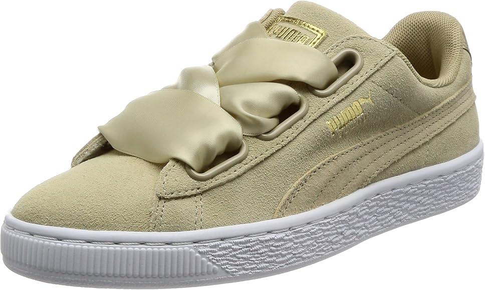 puma suede heart safari beige