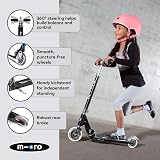 Micro Sprite Classic LED Children's Scooter Black Adjustable Handlebar Foldable view 6
