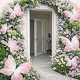 FineCheer 9 Pcs Large Butterfly Decorations Mariposas Grandes para Decoracion 20" 16" 12" Silk 3D Hanging Butterflies with Clips for Baby Shower Birthday Party Wedding Decor