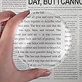 4 Inch Optics Glass Dome Magnifier Paperweight Reading Magnifying Glass Paperweight Optical Half Ball Lens with Gift Box