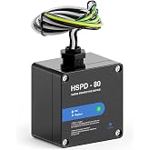 HSPD Square Whole Home Surge Protective Device, Type 1 SPD, Whole House Surge Protector, AC Surge Protection, 120/240VAC (HSPD-80)