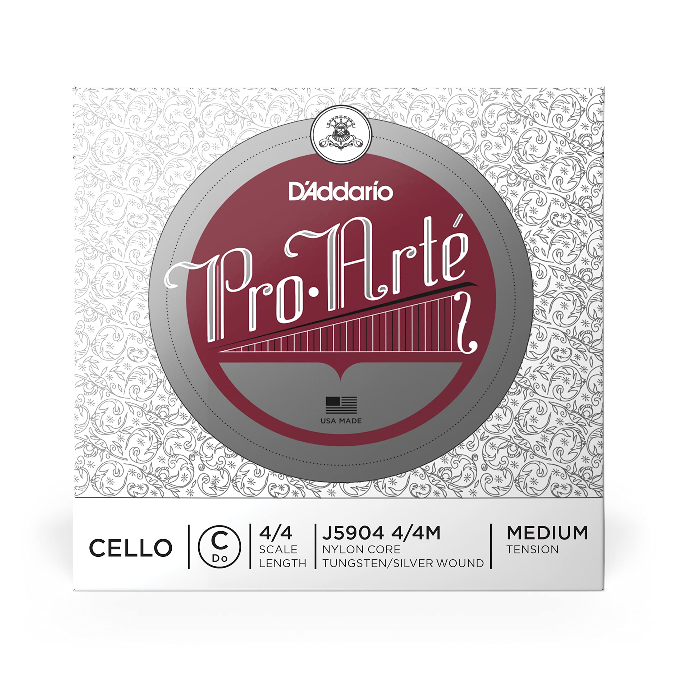 D'Addario Pro-Arte 4/4 Scale Medium Tension Single C String for Cello