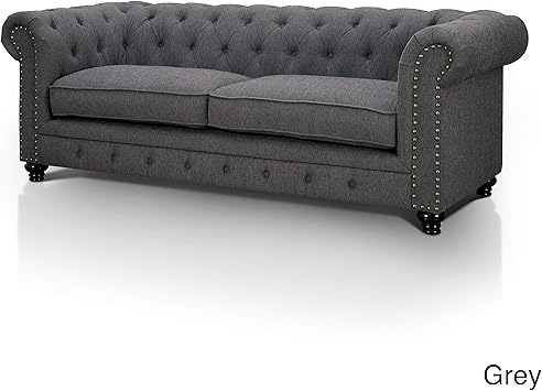 Amazon Com Furniture Of America Staffers Traditional Chenille