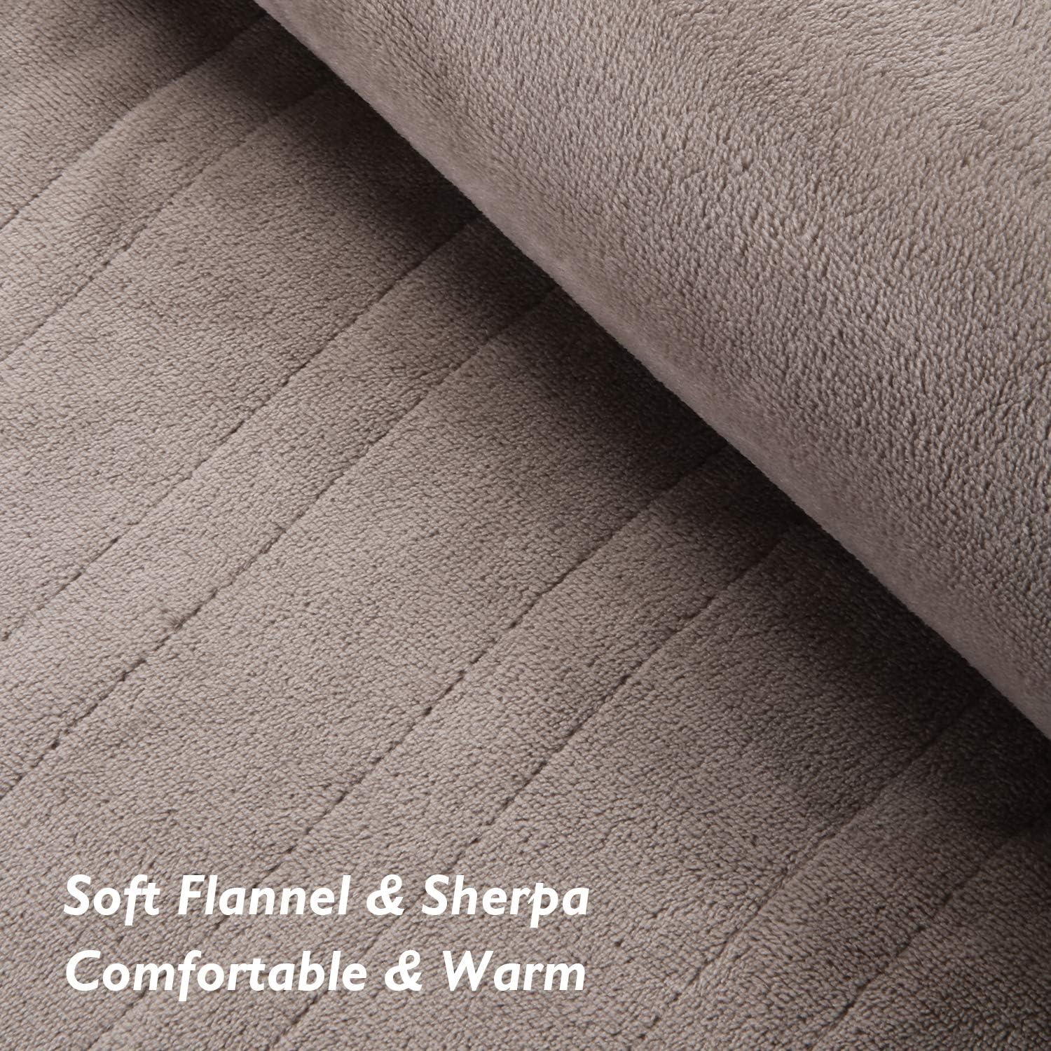 MaxKare Electric Blanket Heated Throw 72" x 84" Oversized Flannel Heated Blanket, ETL Certification Fast Heating with 3 Heating Levels & 8 Hours Auto Off, Machine Washable: Home & Kitchen