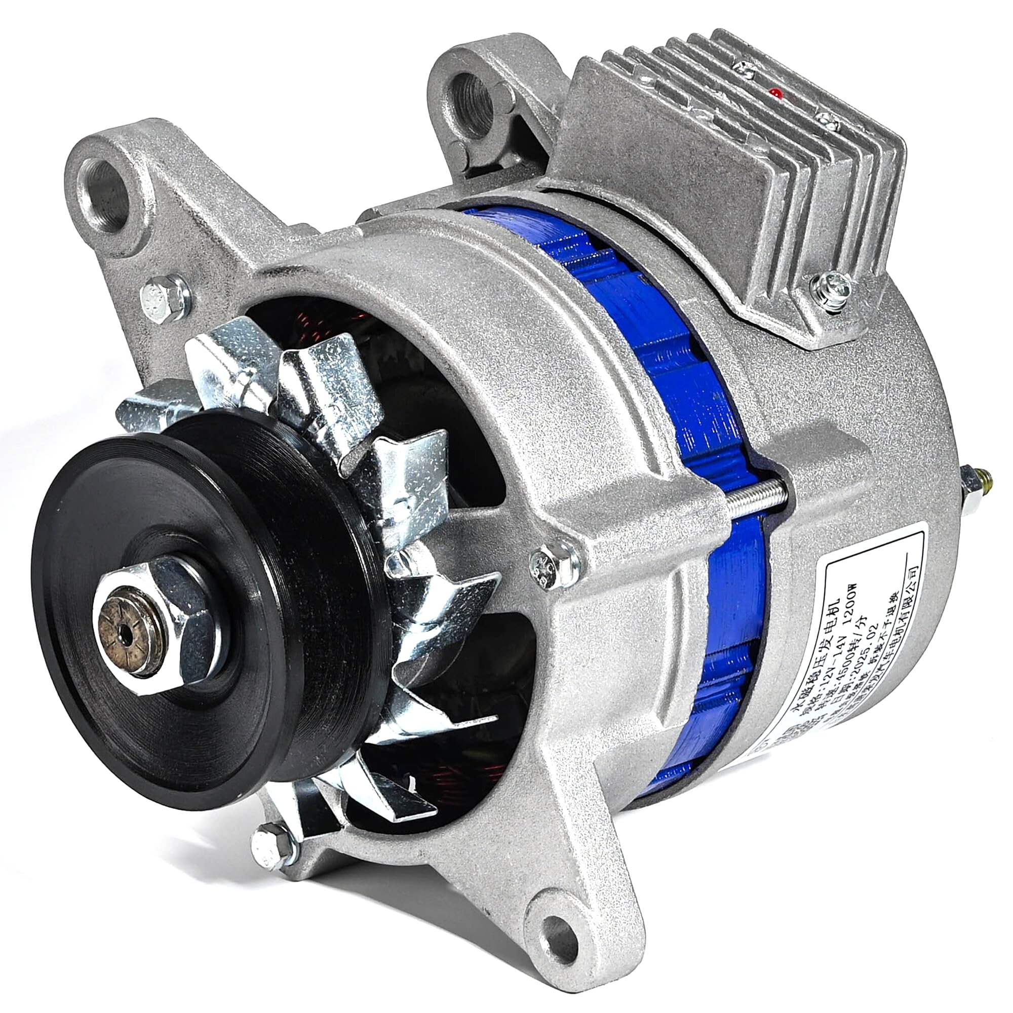 Photo 1 of Permanent Magnet Alternator Generator, VQP Permanent Magnet Synchronous Generator, 1200W 12V to 14V Low RPM Alternator, AC Charging & Lighting PMA, Built-in Voltage Stabilizer
