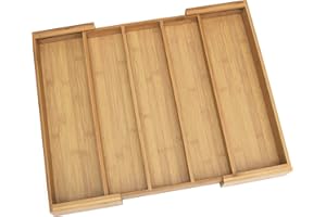 Lipper International 8892 Bamboo Expandable Utensil Organizer