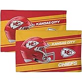 Northwest NFL Kansas City Chiefs 2-Pack Fan Towel Set, 16" x 25" Each, Swipe, Team Colors