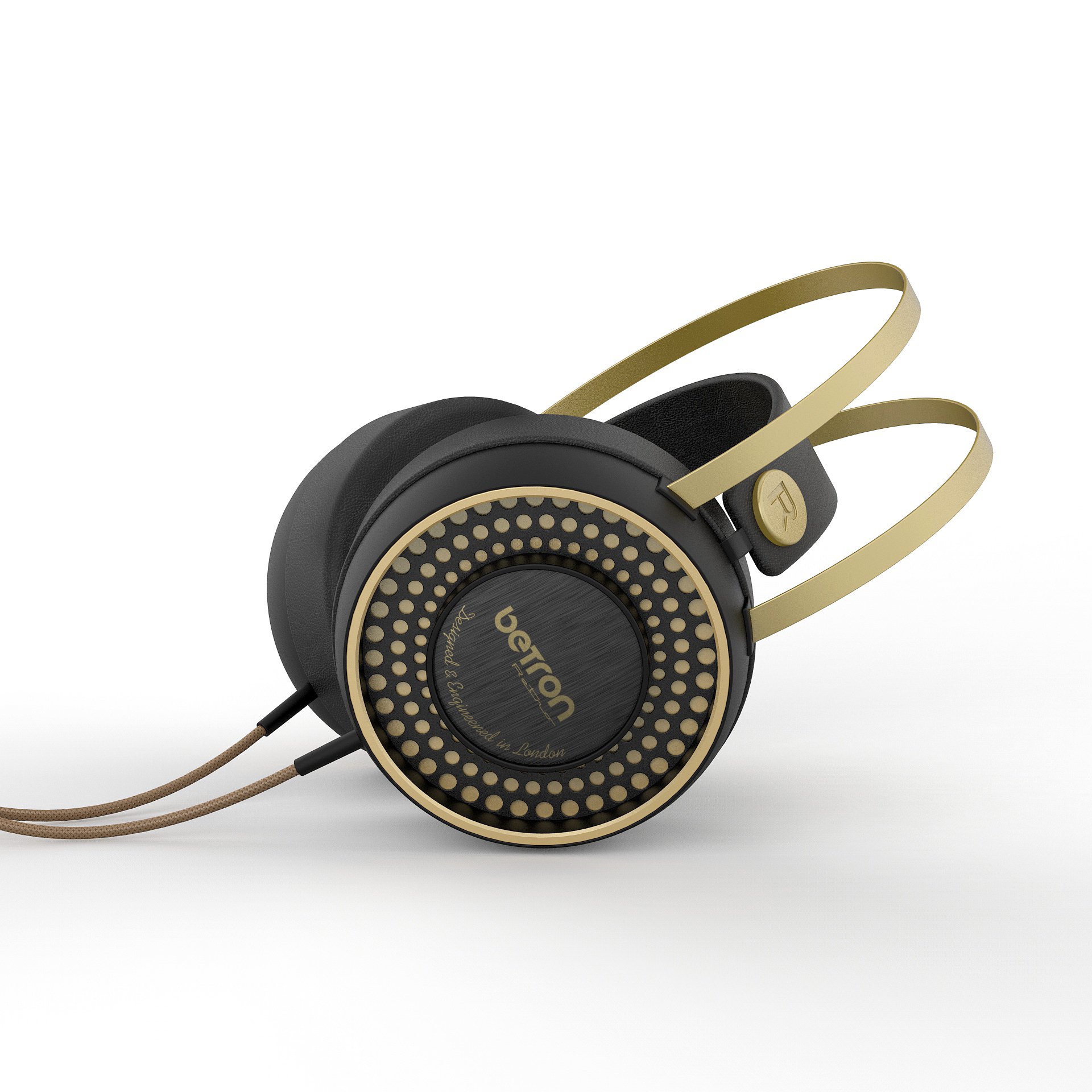 Betron Retro Over Ear Headphones Bass Driven Sound for Iphone, Ipod, Ipad, Tablets, Laptops, Mp3 Players