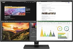 LG 43UN700-B 43 Inch Class UHD (3840 X 2160) IPS Display with USB Type-C and HDR10 with 4 HDMI inputs, Black
