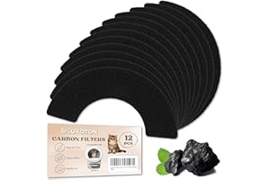 LUXOTON 12 Pack Carbon Filters Compatible with Litter-Robot 4 - Activated Carbon Filters for Litter Box, Charcoal Filters for Cat Litter Box, Durable to Trap & Absorbing Odor, Keep Home Fresh