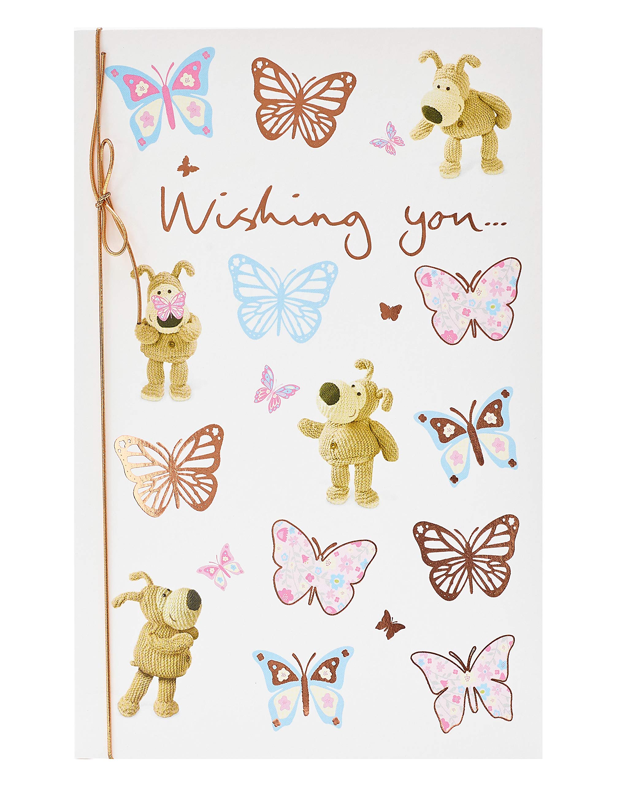 Boofle Birthday Card for Her, Girl's Birthday Card with Boofle Design, Wishing You a Happy Birthday Cute Card, Birthday Card for Girls, Butterfly Birthday Card