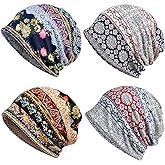 ELLEWIN Cotton Slouchy Beanie Hip-Hop Soft Lightweight Running Beanie Adult Skull Hats Cap for Men Women