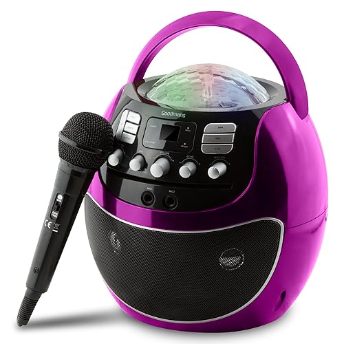 RockJam Karaoke Party Pack with 2 Microphones, 2 CD Plus G's Discs and Bluetooth Functionality