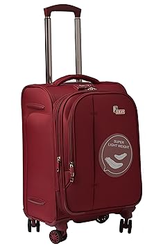 F Gear Aspire Polyester 54 cms Maroon Softsided Cabin Luggage (2758)