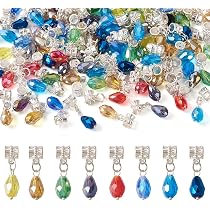 200 Perles Rondes Mélangées - 10 Couleurs - 8 Mm - Pour Fabrication De Bijoux DIY - Bracelets, Colliers, Créations