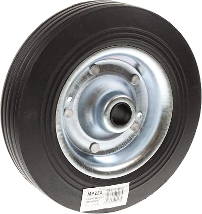 Maypole 200 mm Replacement Steel Wheel for Jockey Wheels 48 mm Tyre Width