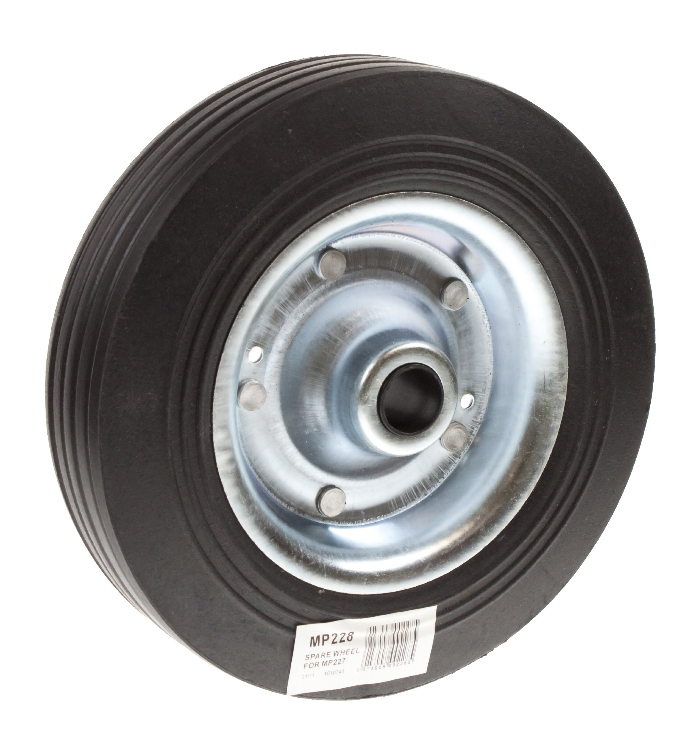 Maypole 200 mm Replacement Steel Wheel For Jockey Wheels Tyre Width 48mm, Diameter 200mm, 300kg Max Static Load