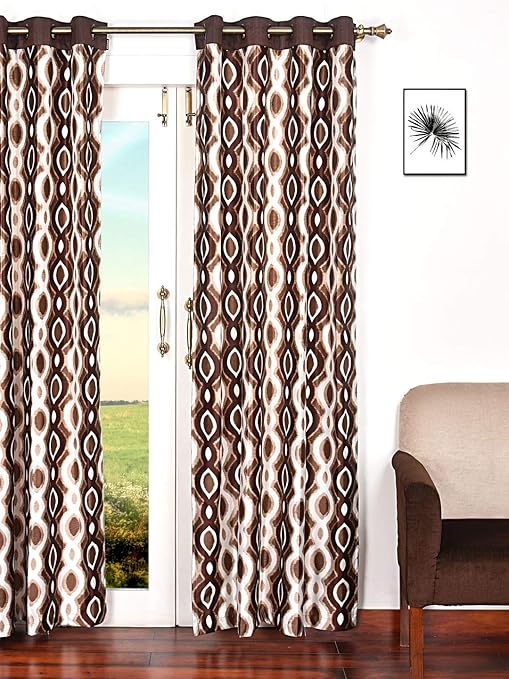 Buy Ariana Rope Set Of 2 Door 7 Feet 2 Inch Plastic Eyelet Curtain