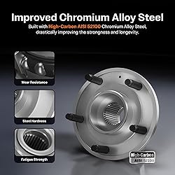 Kugel Front Wheel Bearing and Hub Assembly Pair