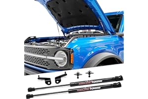 Redline Tuning 21-11039-02 Hood Maxlift Plus System Compatible with Ford Bronco 2021+ (All Black Components - Bolt in System)
