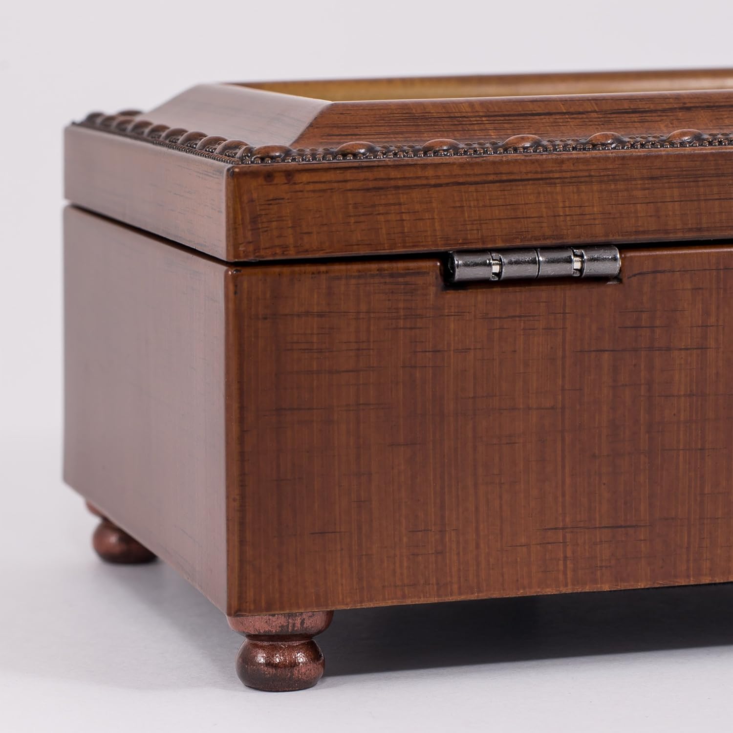 In Memory Bereavement Wood Finish Jewelry Music Box Plays Tune Ave