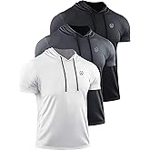 NELEUS Dry Fit Workout Athletic Muscle Tank Top Running Shirts with Hoods