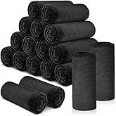 18 Pieces Throw Blankets Bulk 50 x 60 Inch Soft Warm Lightweight Fleece Flannel Blankets Bulk for Homeless Cold Weather Wedding Guests Gifts Home Couch Sofa Bed(Black)