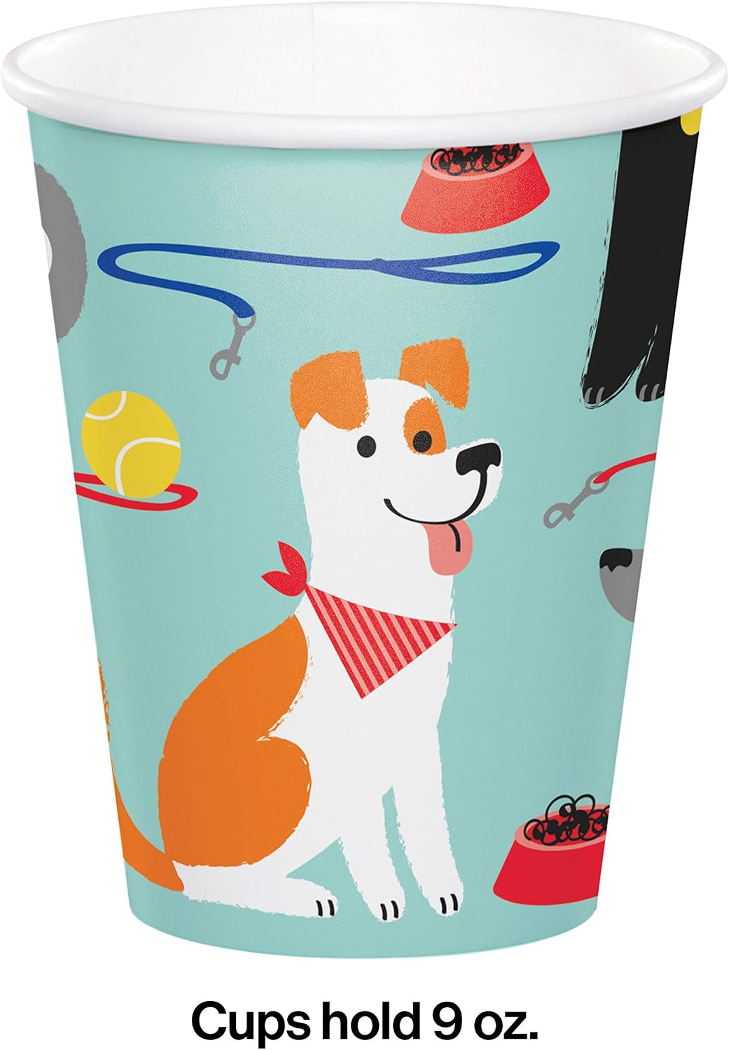 Creative Converting Cute Dogs Paper Cups - 8 Pcs, Multicolor, 8 Count (Pack of 1) - Image 3