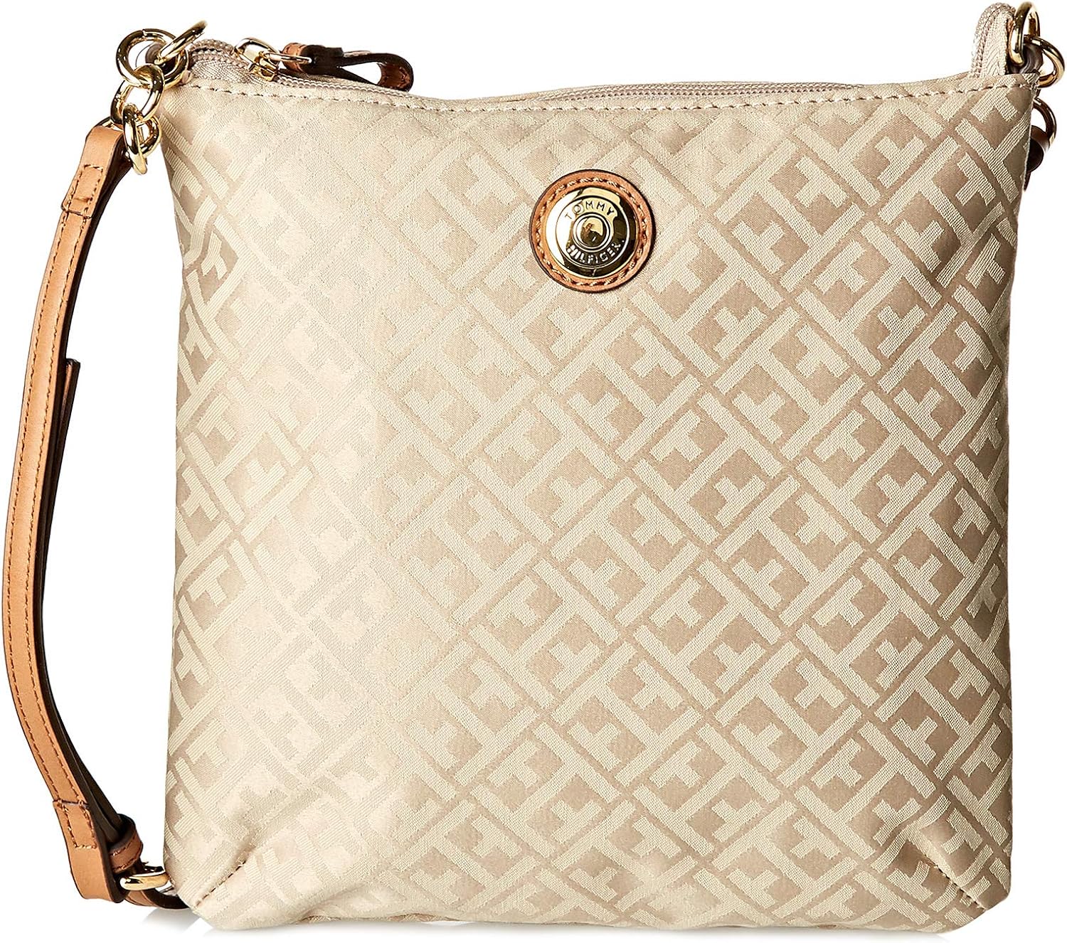 Tommy Hilfiger Crossbody Bag for Women Canvas, Brown Buy Online at