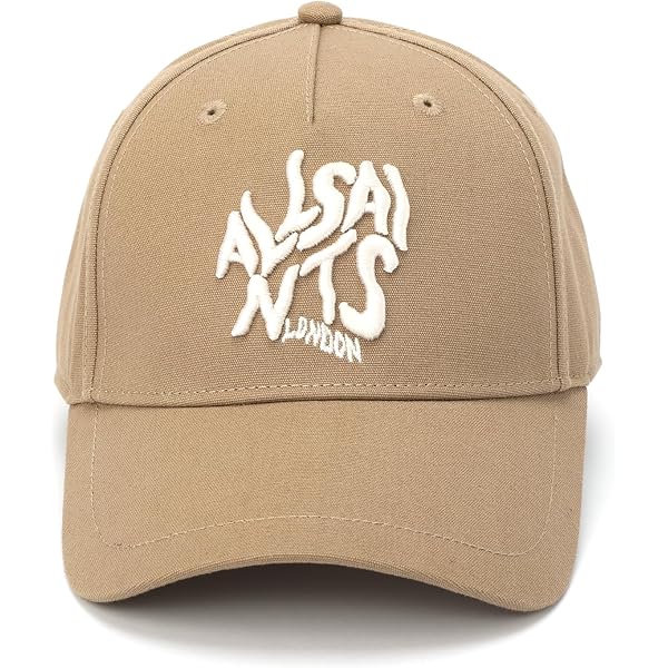 AllSaints Logo Adjustable Baseball Cap, Cream Or Black, NWT AllSaints Mens Oppose Baseball Cap, Hat with Adjustable  main image 4
