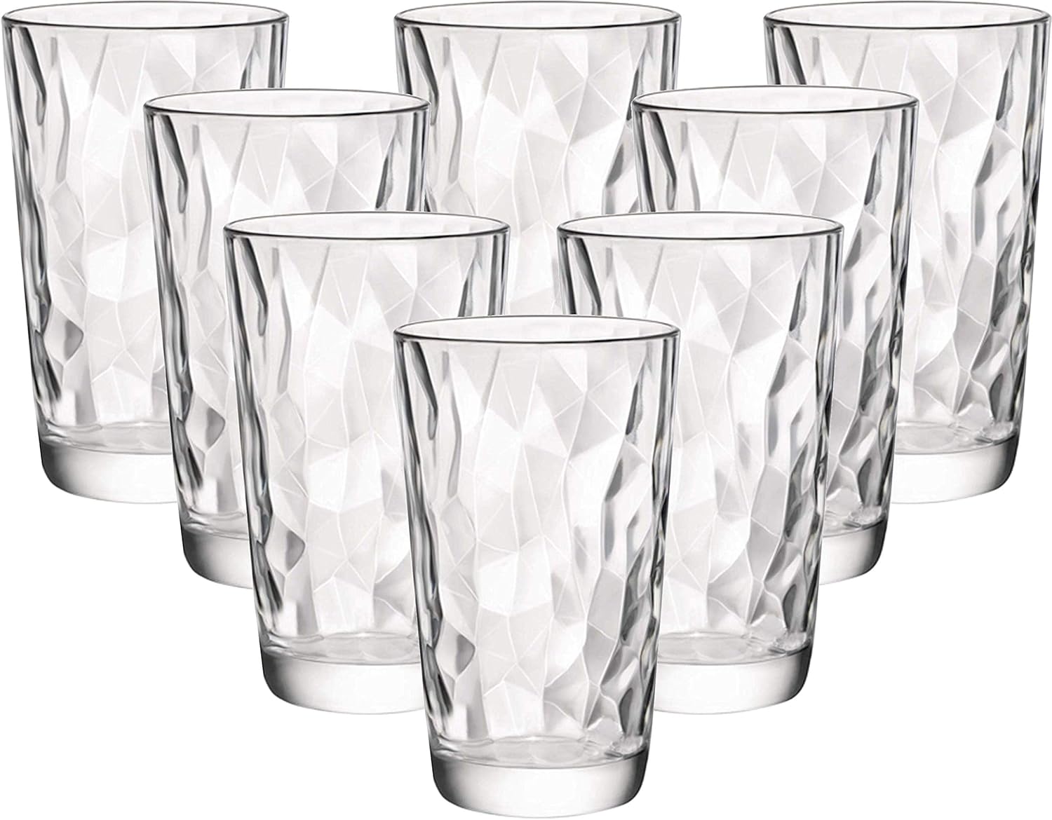 Circleware 40155 8Piece Set of Heavy Base Highball Drinking Glasses