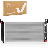 Zynrako CU2423 34'' Engine Coolant Radiator Compatible with Chevy Silverado Suburban Tahoe, GMC Sierra Yukon, Cadillac Escalade, Hummer H2 1999-2014 4.3L 4.8L 5.3L 6.0L 6.2L without EOC