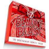 W7 Beauty Blast 2026 Makeup Advent Calendar - 24 Cosmetic Treats | 24 Individually Numbered Boxes, Cruelty-Free Formulas, Mini and Full-Size Products, Beauty Gifting, For Women &amp; Teen Girls