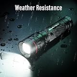 GEARLITE LED Torch Rechargeable 2000LM 2 Pack Adjustable Focus 3 Modes view 6