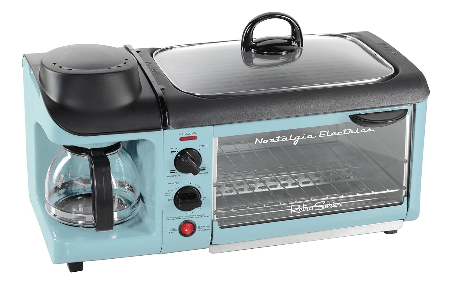 Best Nostalgia Combo Toaster Oven Coffe Pot Griddle
