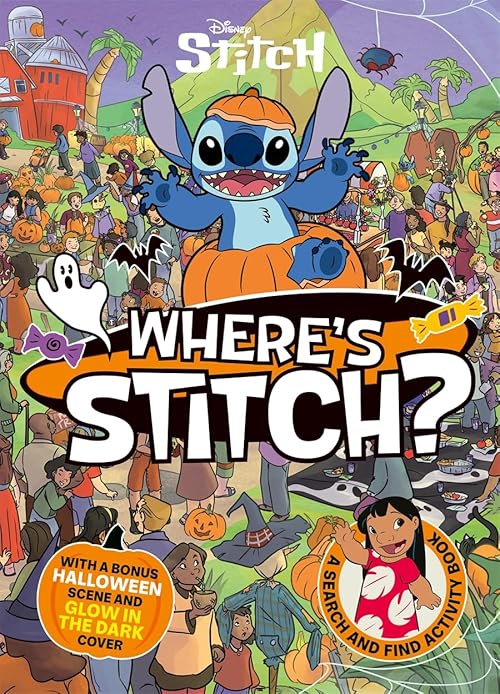 Where's Stitch?: A LIMITED HALLOWEEN edition Disney search-and-find activity book with GLOW IN THE DARK cover!
