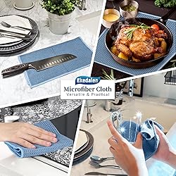 Ekedalen Waffle Weave Microfiber Cleaning Cloth for