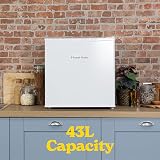 Russell Hobbs Table Top Larder Mini Fridge 43L Reversible Door White view 3