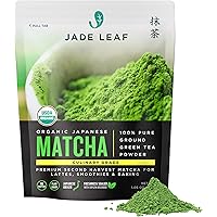 Jade Leaf Organic Matcha Green Tea Powder - Authentic Japanese Origin - Premium Second Harvest Culinary Grade (1.06 Ounce)