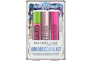 Maybelline Lash Sensational Holiday Mascara Makeup Kit, Includes Mini Sky High, Firework and Great Lash Mascara, 1 Makeup Gift Set