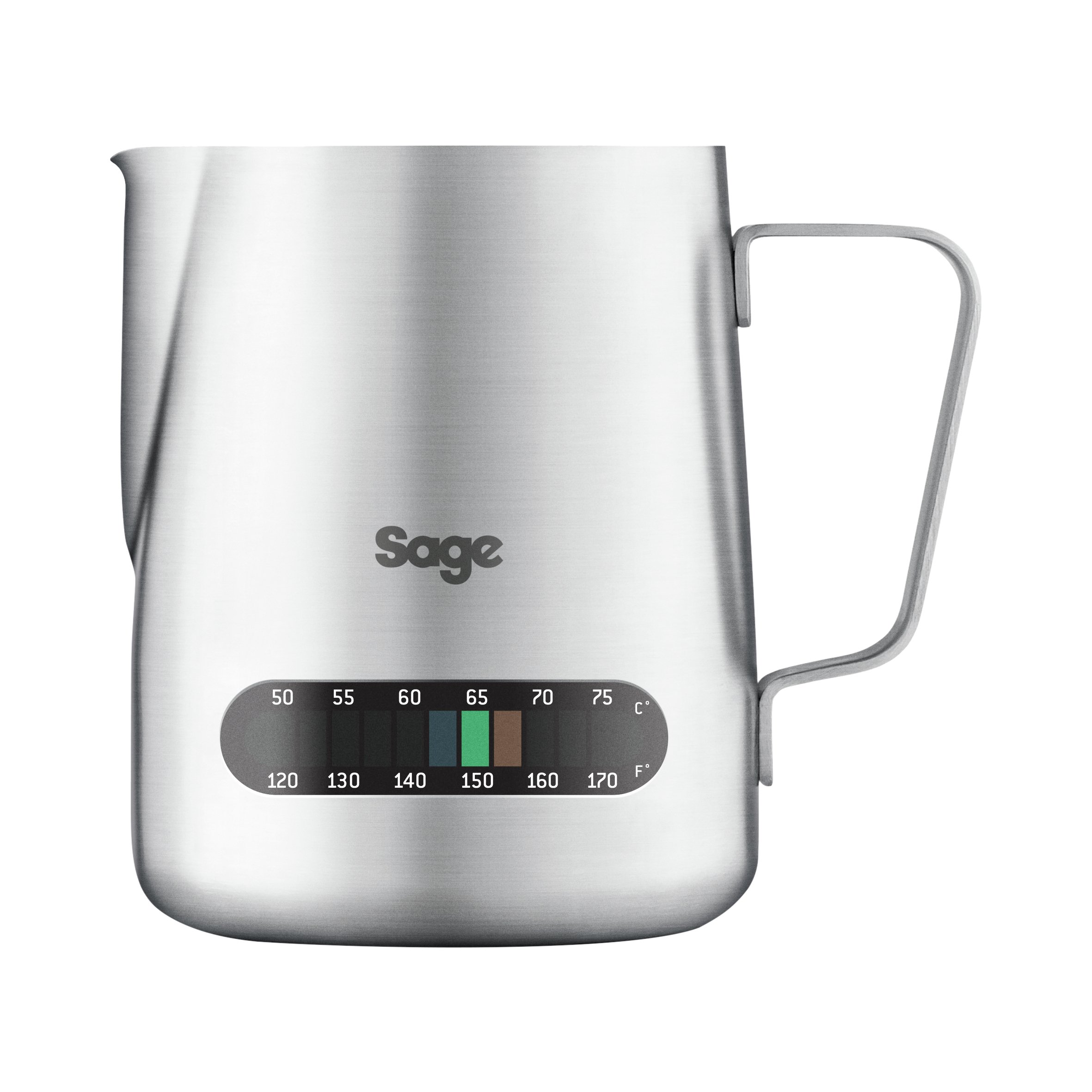 The Sage Temp Control Milk Jug, Brushed Stainless Steel, BES003UK
