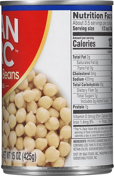 JOAN OF ARC BEANS, GARBANZO, 15 OUNCE