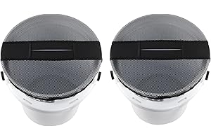 ZXBAZBB 2PCS 5 Gallon Bucket Lid,Boat Trash Can Cover Converter,Fishing and Boating Accessories,Fits for Yeti Loadout Buckets, Mesh Opening,Adjustable(2)