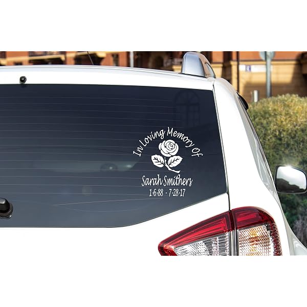 In Memory Of Window Decals