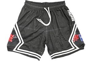 TPAZGHE Basketball Athletic Shorts Men Mesh Gym Sports Workout Training Drawstring Retro Running Shorts with Pockets