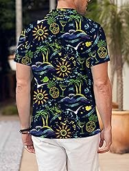 LuckLemocor Mens Hawaiian Shirts Short Sleeve